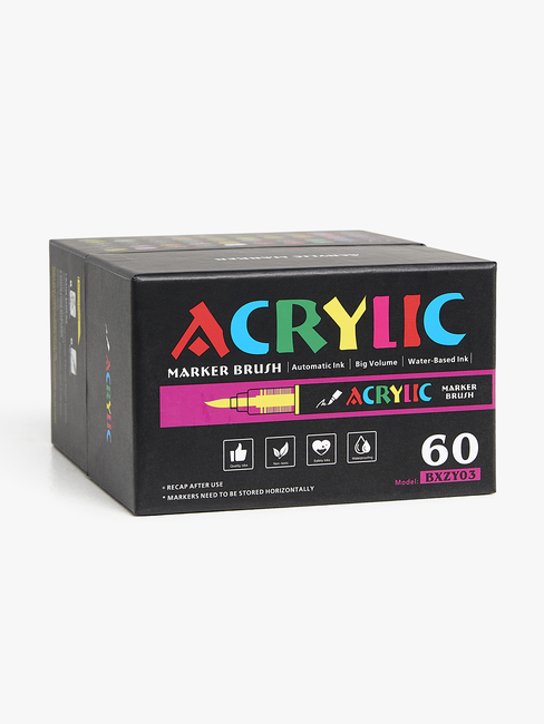 Fippla Akryltusser 60-pak