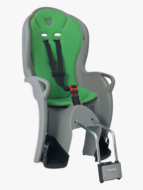 Hamax Kiss Cykelstol, Medium Grey/Green