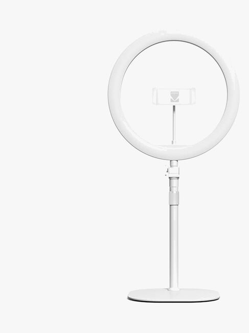 Kodak Desk Ring Light Lampe 10 Tommer, Hvid