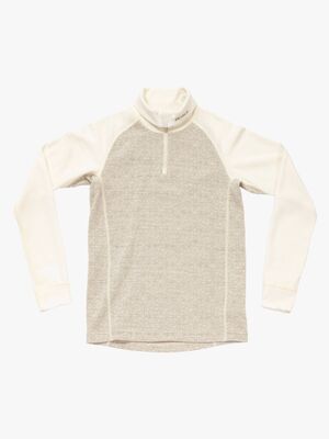 Devold Duo Active Merino Zip Neck Jr Trøje, Raw White