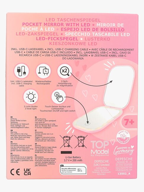 TOPModel BEAUTY and ME LED Lommespejl