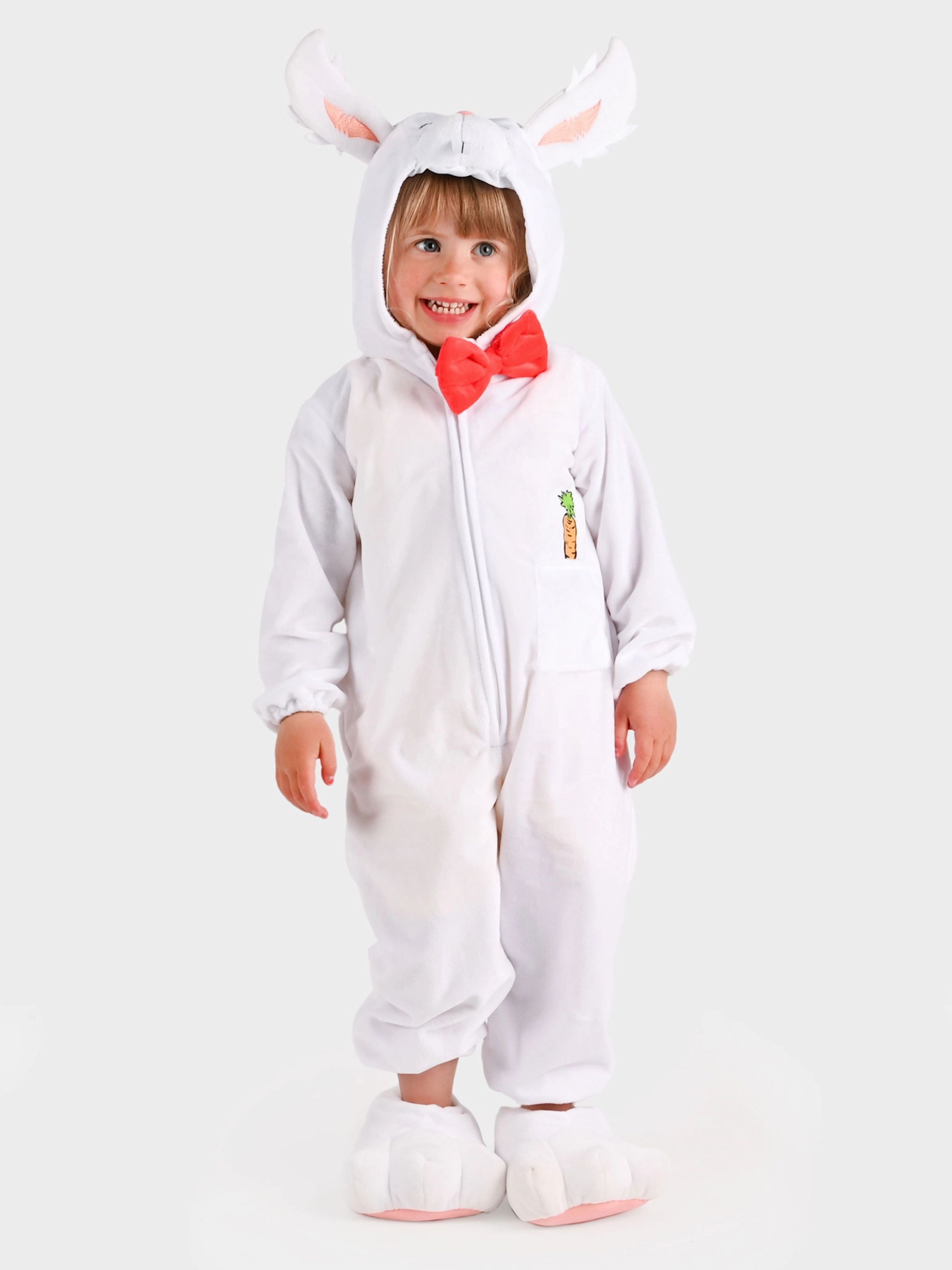 Den Goda Fen Kostume Lille Hop 104 cm, Hvid