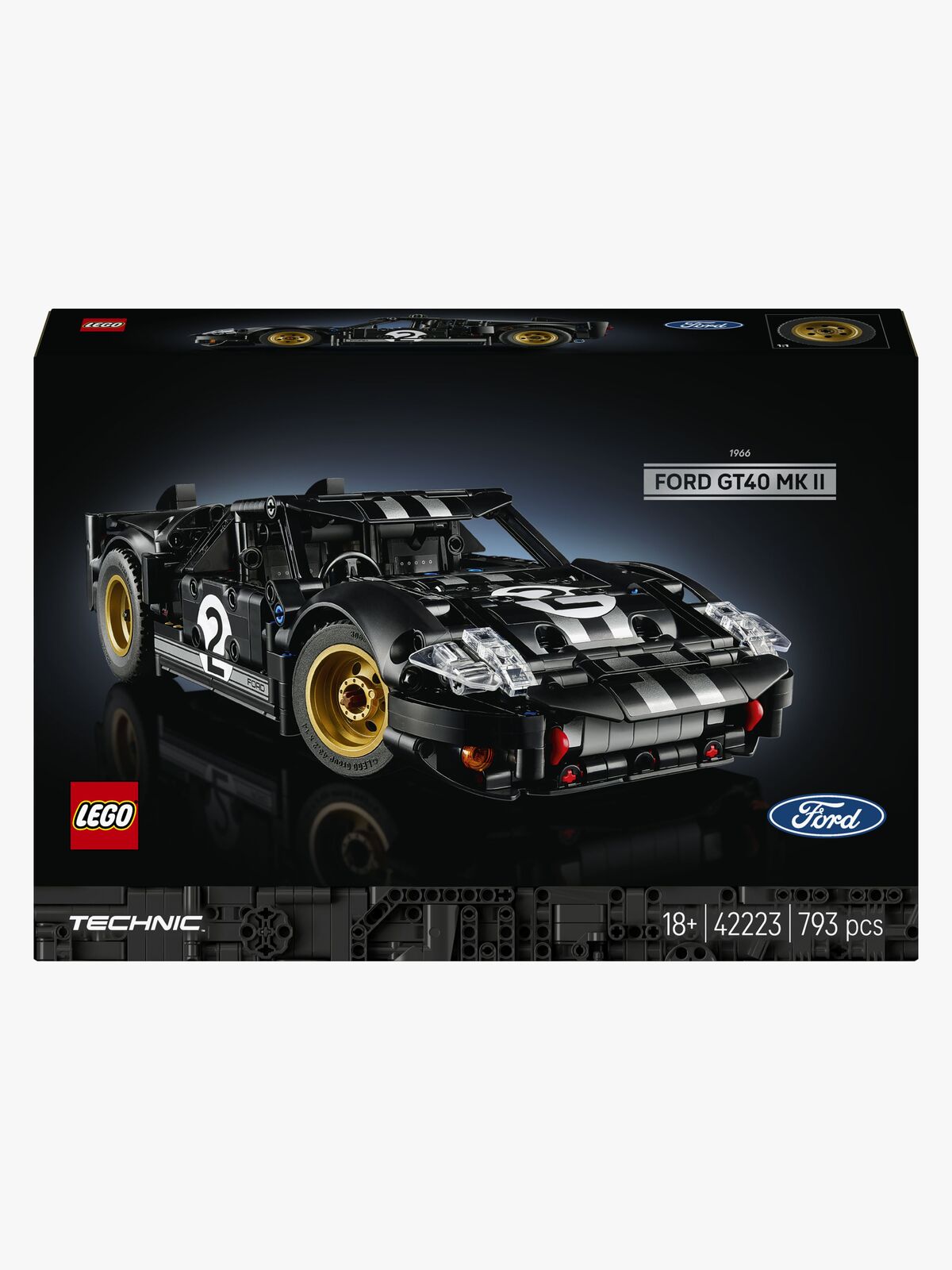 LEGO Technic 42223 1966 Ford GT40 MKII-racerbil