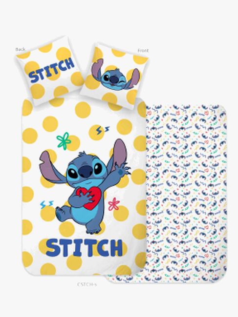 Disney Lilo & Stitch Sengesæt 150x210, Gul