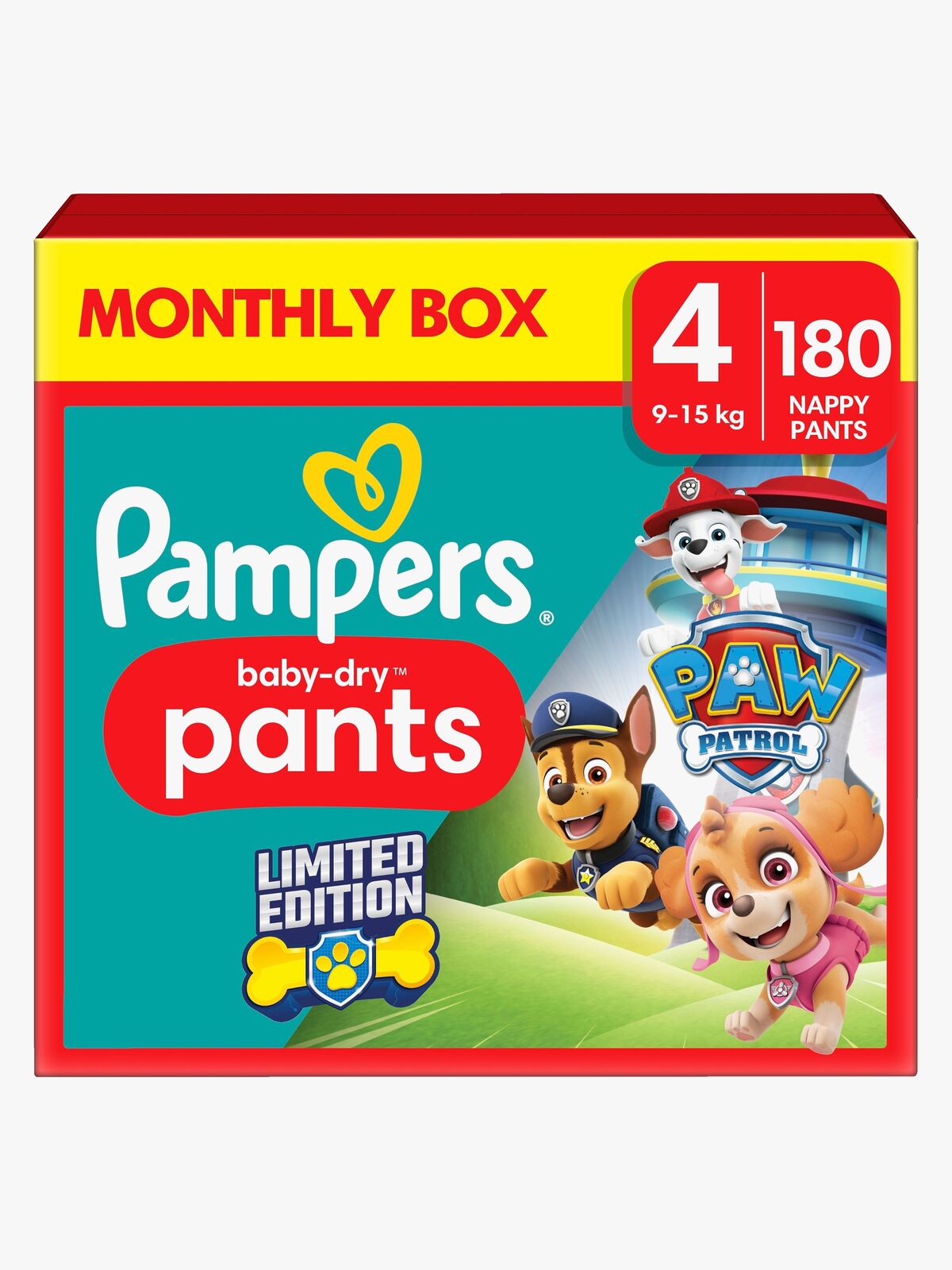 Pampers Baby Dry Pants Bleer Str. 4 9-15 kg 180-pak