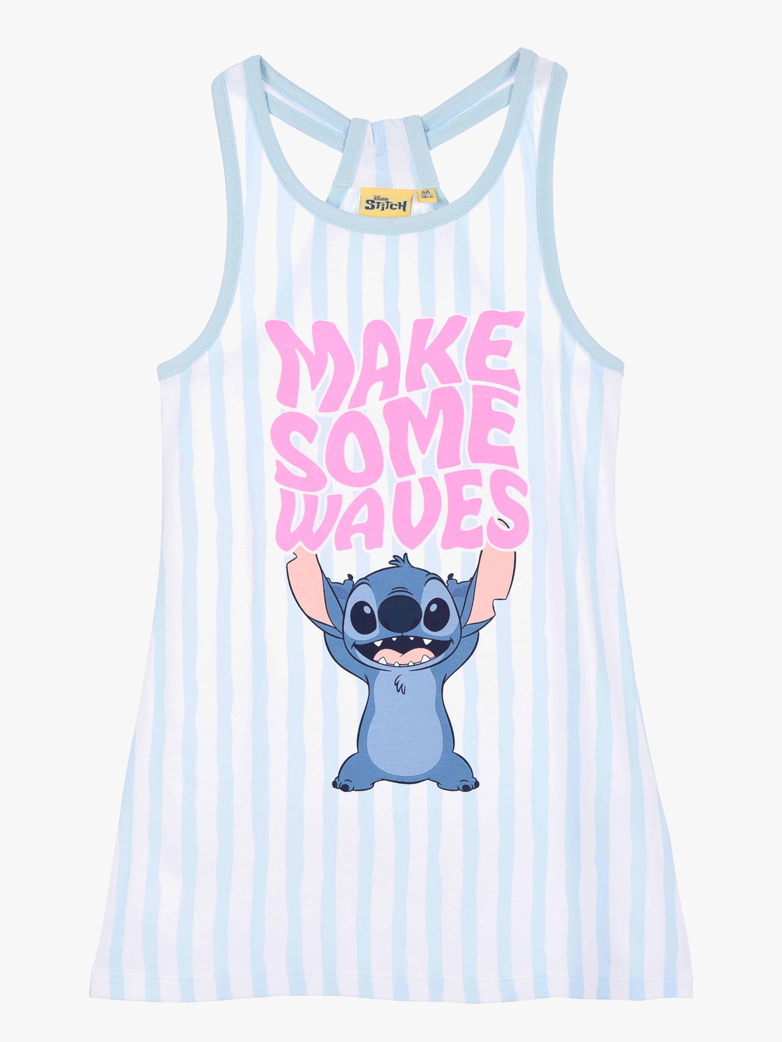 Disney Stitch Kjole, Lyseblå, 116-122