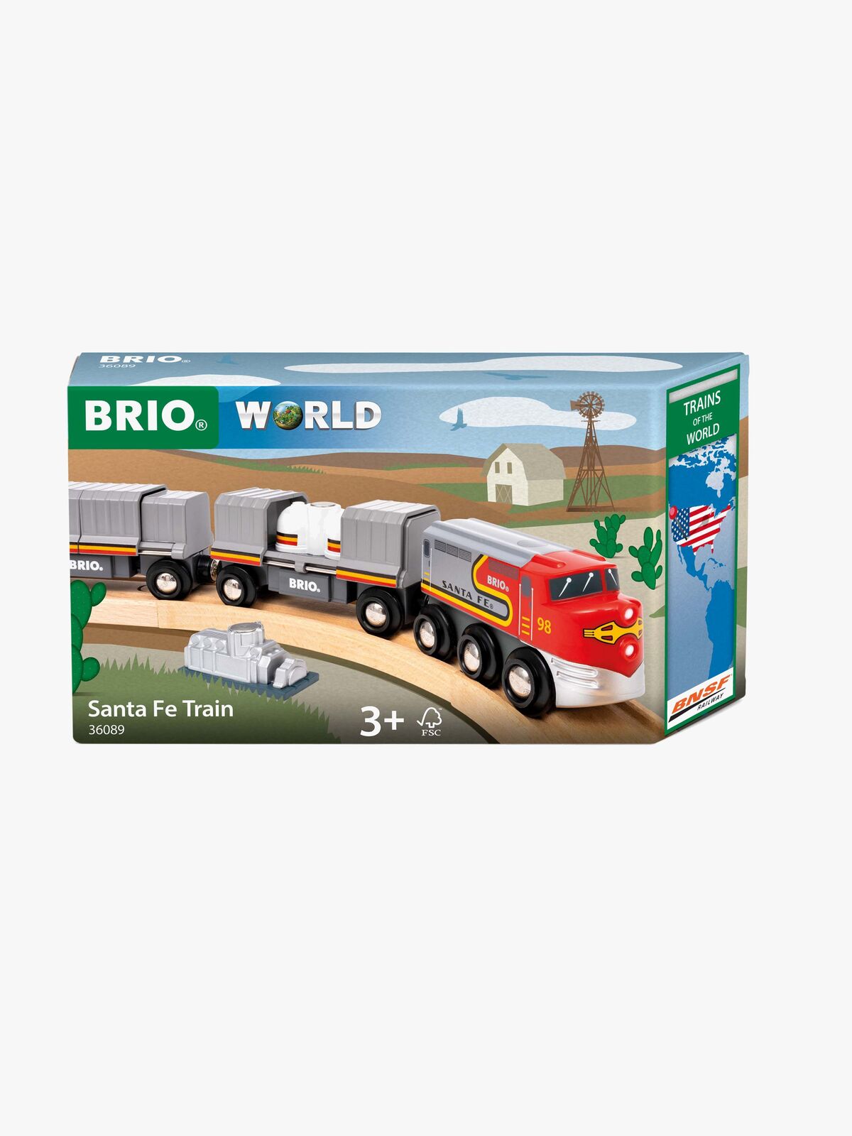 BRIO World 36089 Trains of the World Santa Fe Tog