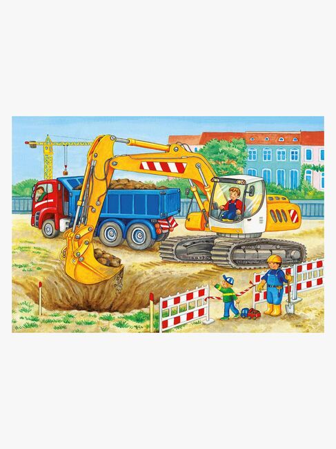 Ravensburger Puslespil Traktor & Gravemaskine 2x12 Brikker