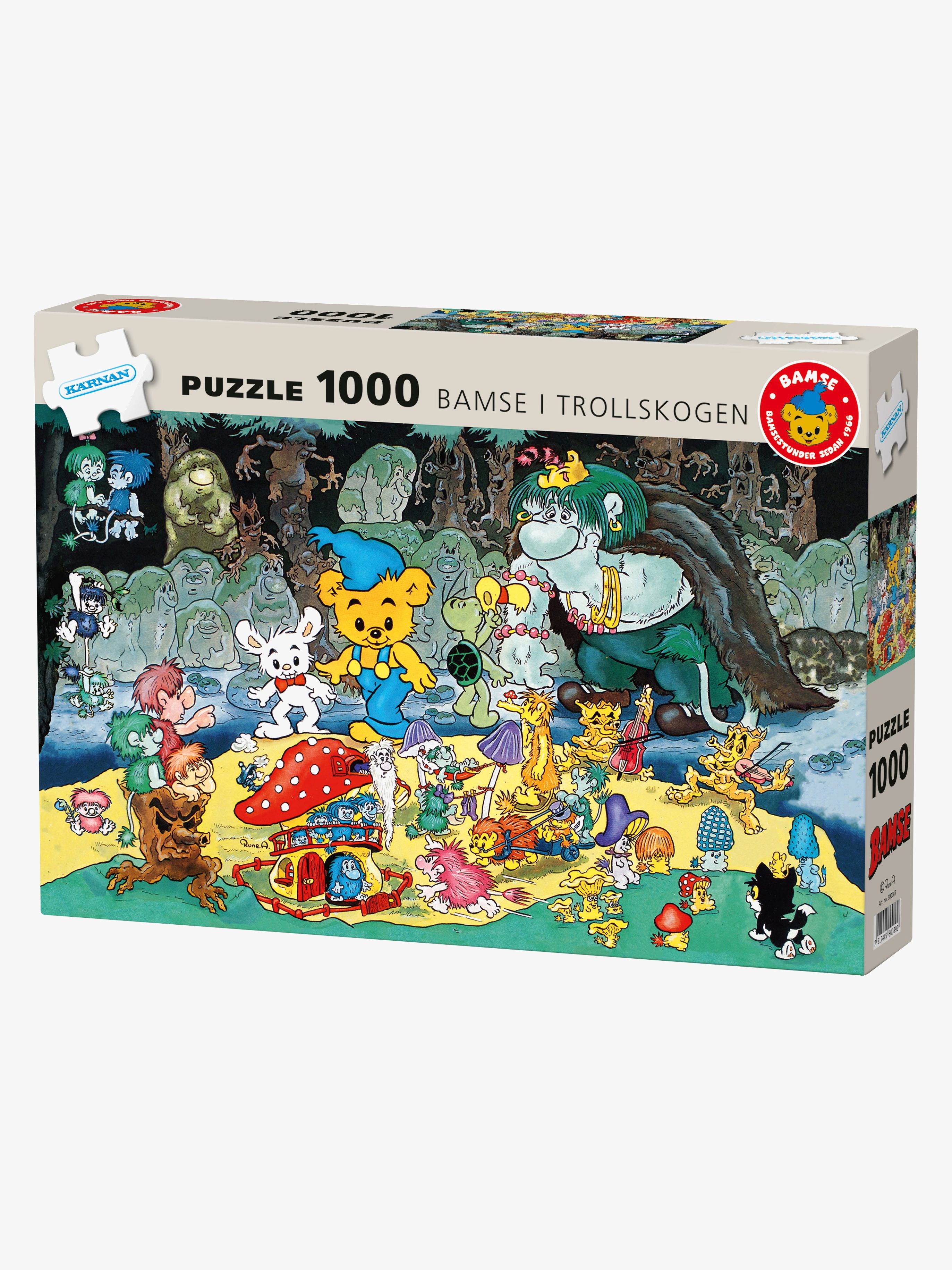 Kärnan Bamse i Trollskogen Puslespil 1000 Bitar