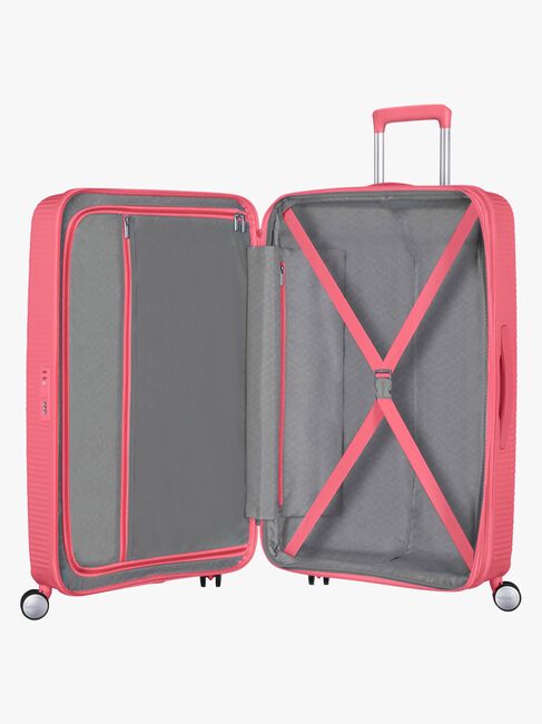 American Tourister Soundbox Spinner Kuffert 71,5-81L, Sun Kissed Coral
