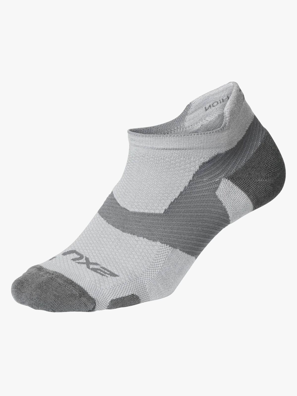 2XU Vectr Merino Light Cushion No Show Strømper, Grå