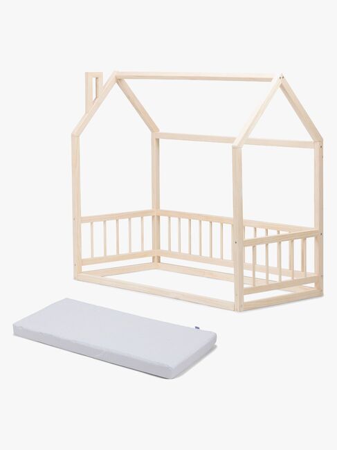 Minitude Nordic MASON Juniorseng, Natur med BabyMatex Softi Plus Madras 70x160 cm