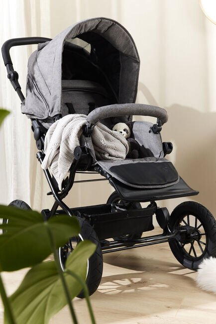 Petite Chérie Solide+ Klapvogn, Grey Melange