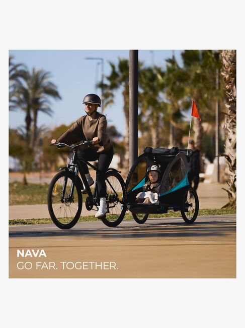 Kinderkraft Nava Cykelanhænger, Hawaiian Blue