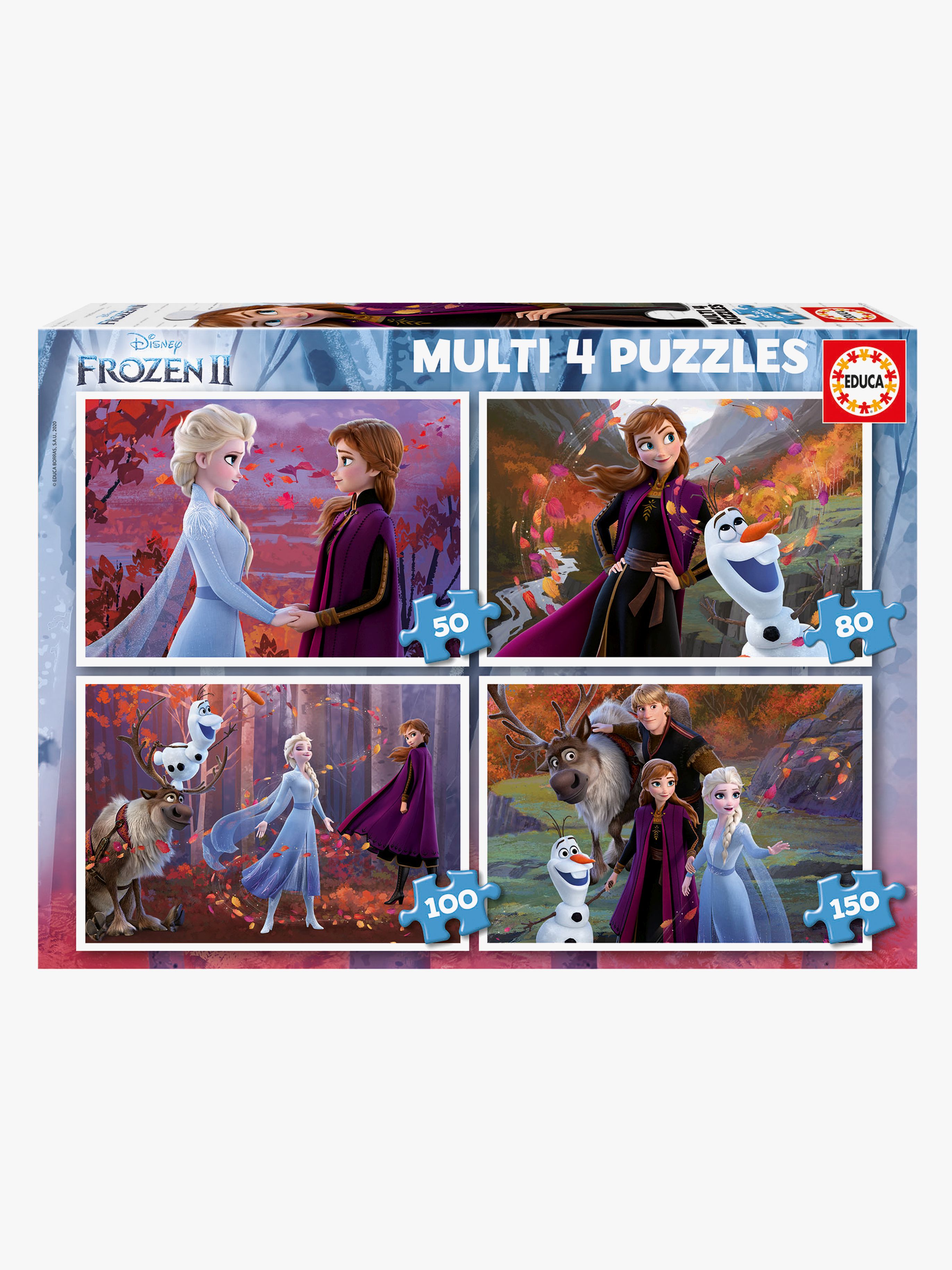 Educa Disney Frozen Puslespil 4-i-1