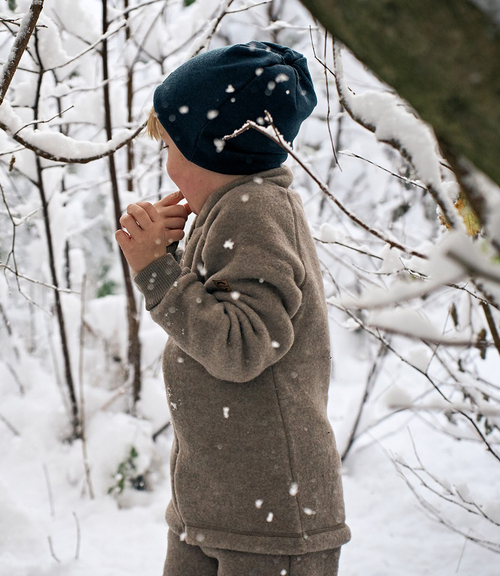 Mikk-Line Fleecetrøje Merinould, Melange Denver