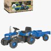 DOLU Pedaltraktor med Anhænger, Blå