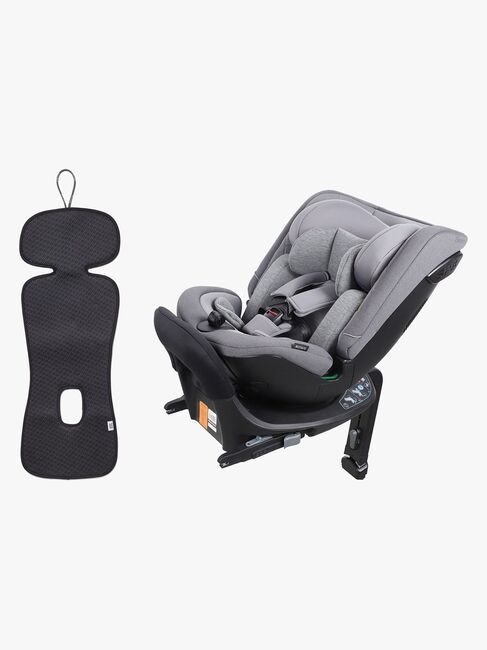 Beemoo Rotate i-Size Vendbar Autostol inkl. Ventilerende Hynde, Mineral Grey/Antracit