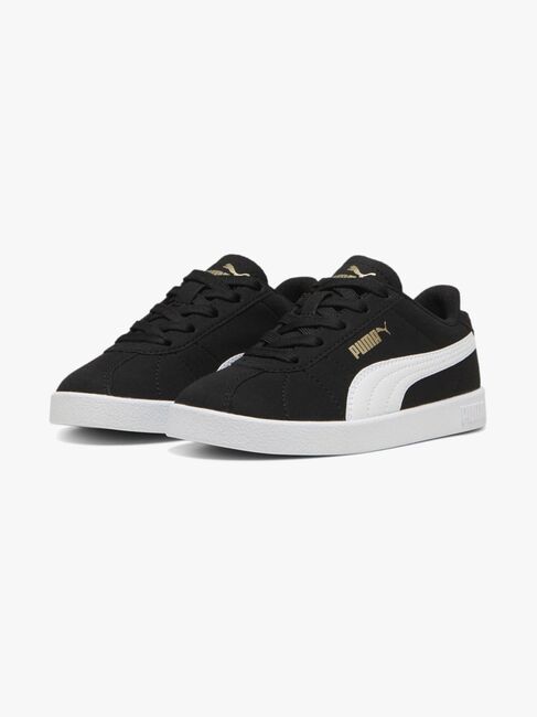 Puma Club II PS Sneakers, Black/White/Gold