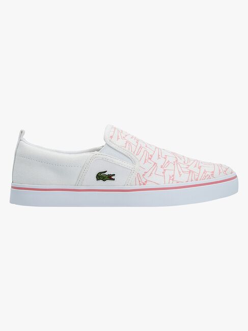 Lacoste Gazon 318 Sneakers, White/Pink