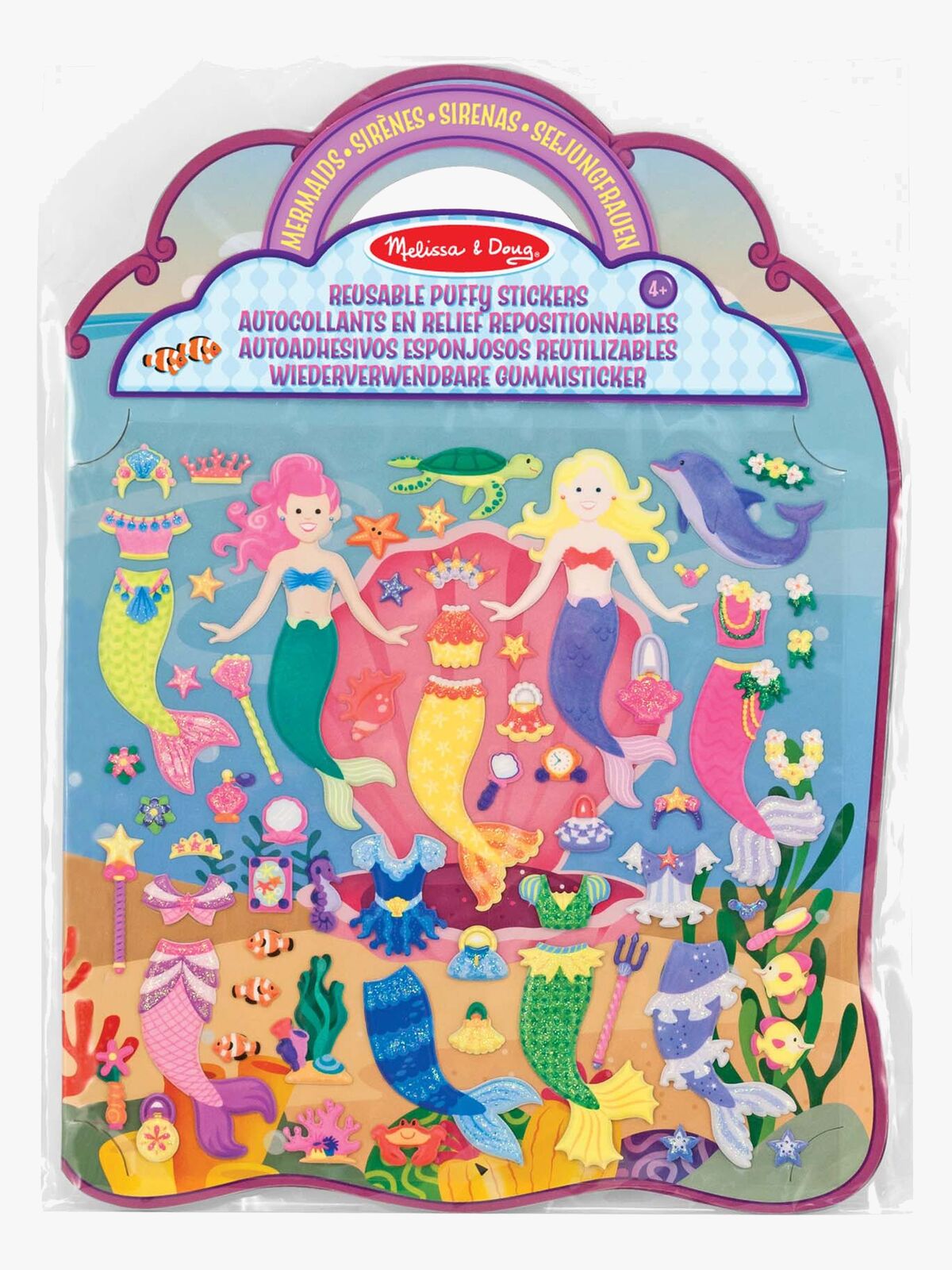 Melissa & Doug Klistermærkebog Havfruer 65 Stk.