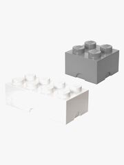 LEGO Opbevaring, Hvid/Grå