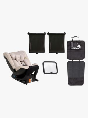 Beemoo Rotate i-Size Vendbar Autostol inkl. Tilbehør, Oat
