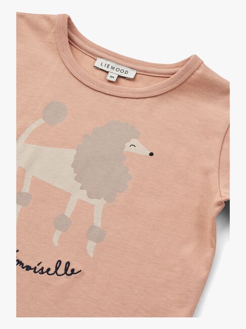 LIEWOOD Apia Placement T-shirt, Paris mademoiselle/Pale tuscany
