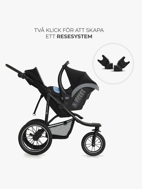 Kinderkraft HELSI 2 Terrænvogn, Black