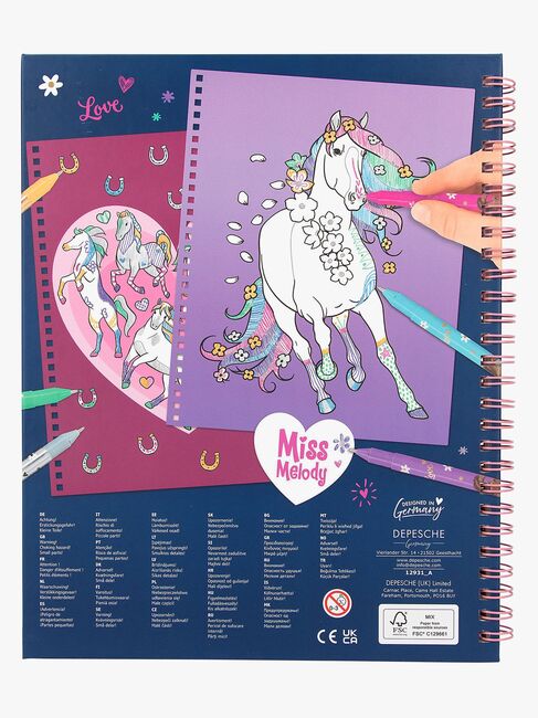 Miss Melody Malebog med Glittertusser
