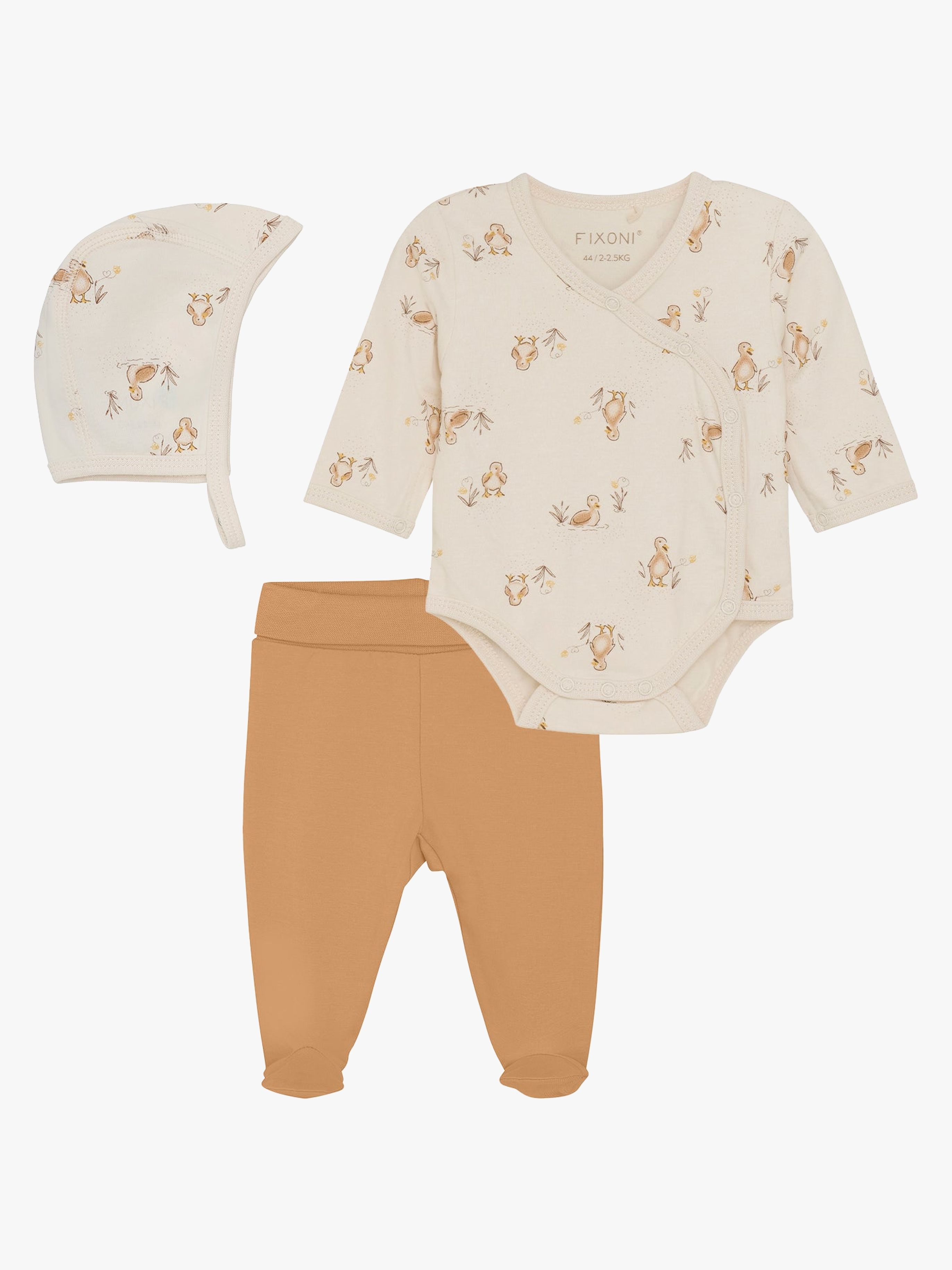 Fixoni Præmatur Pyjamassæt Str. 44, Brun