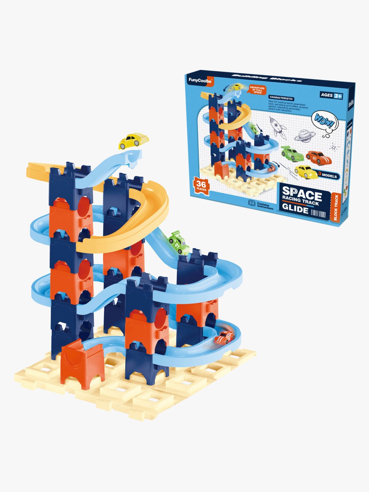 Suntoy Byggeklodser Racerbane 36 Dele