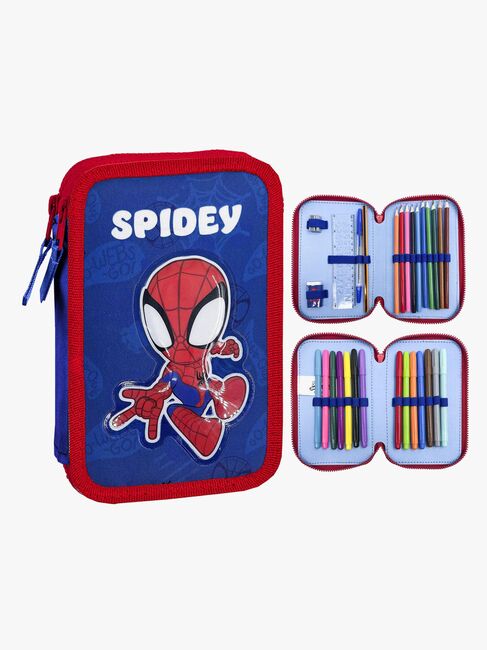 Spidey And His Amazing Friends Dobbelt Penalhus, Blå/Rød