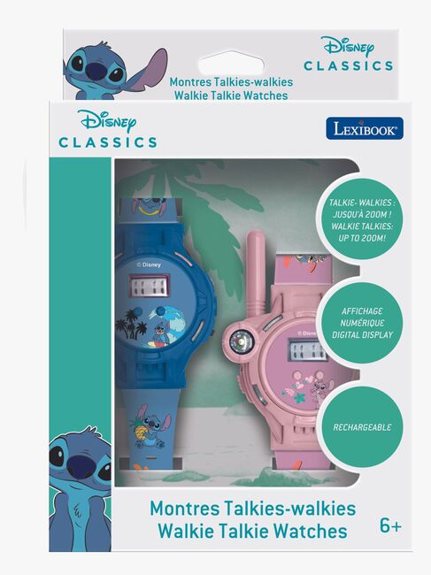 Lexibook Disney Stitch Walkie-talkie-ure 2-i-1 200 m