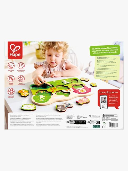 Hape Knoppuslespil Bondegårdsdyr 10 Brikker
