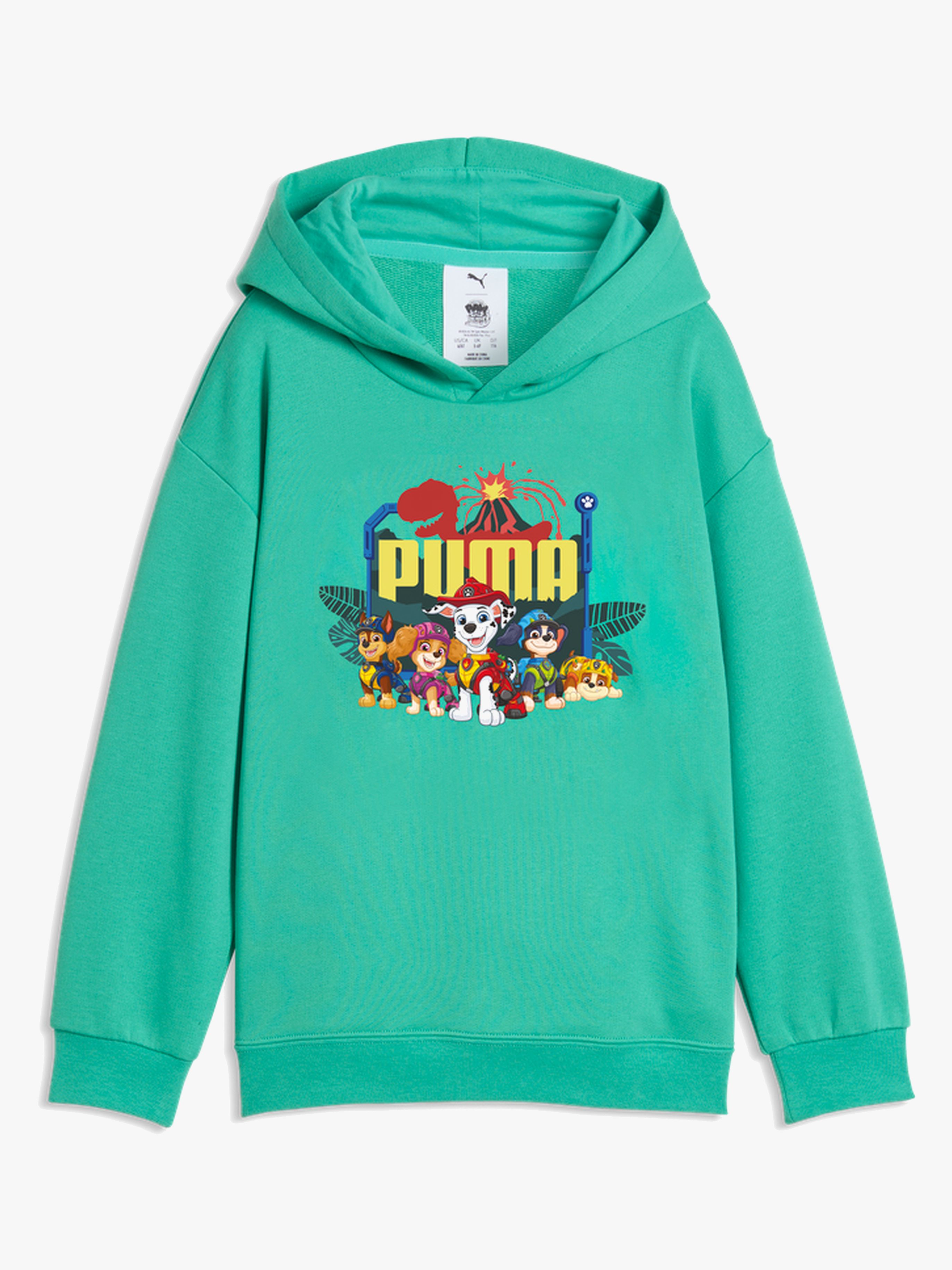 Puma Paw Patrol Hættetrøje, Grøn, 104