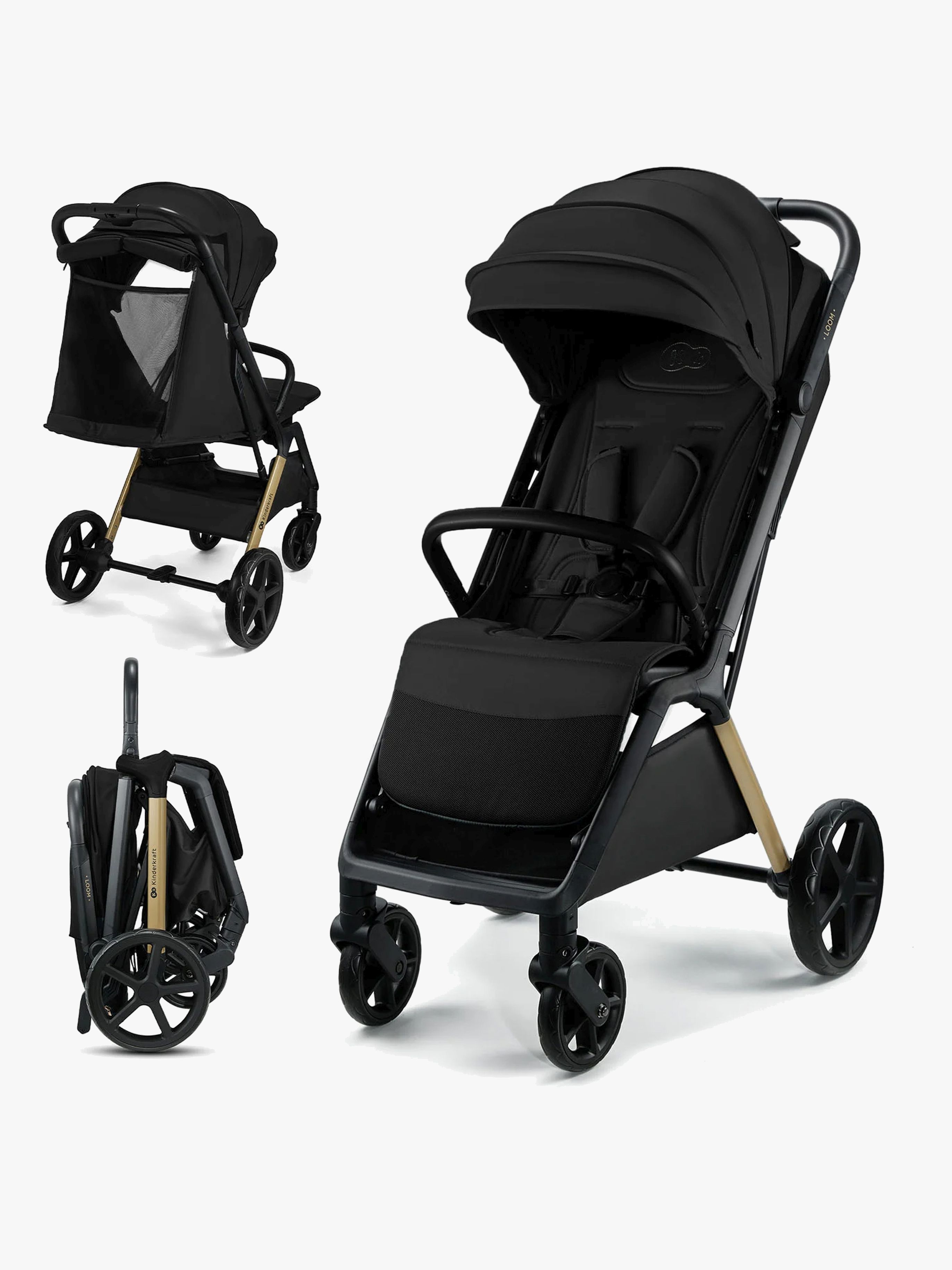 Kinderkraft Loom Klapvogn, Ink Black