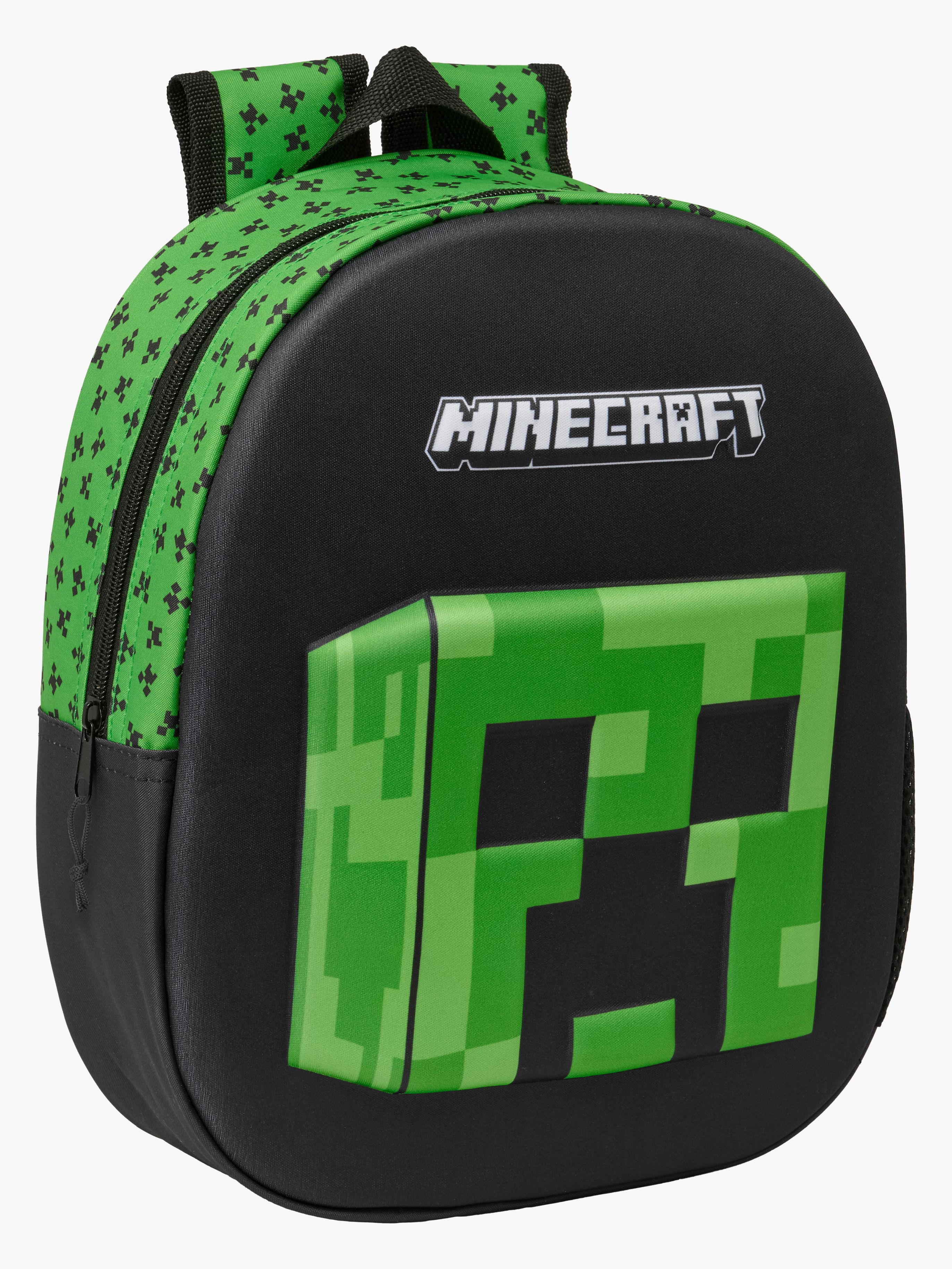Minecraft 3D Rygsæk 8.5L, Blå/Grøn