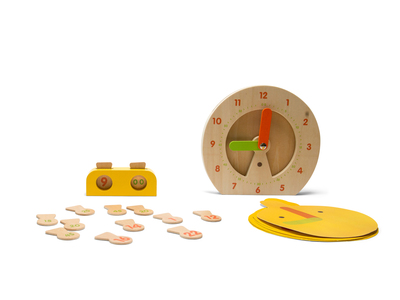 BS Toys Clock Børnespil, Multifarvet