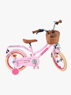 Volare Excellent Cykel med Kurv 14 Tommer, Pink
