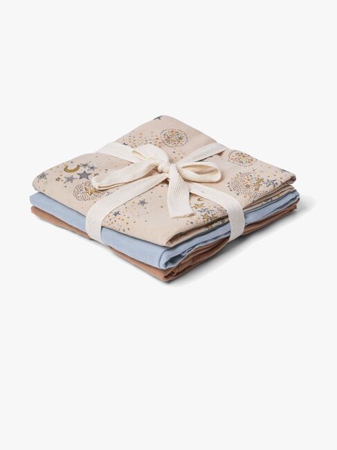 That's Mine Bora Tæppe/ Stofble i Musselin 3-pak, Million Stars