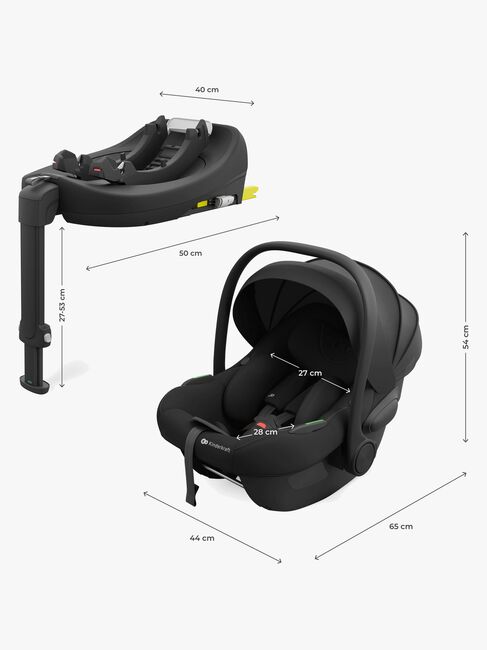 Kinderkraft I-LITE Autostol Baby inkl. ENDURA SAFE FX Base, Black
