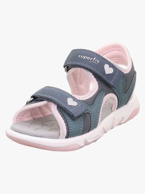 Superfit Pebbles Sandaler, Blå/Pink