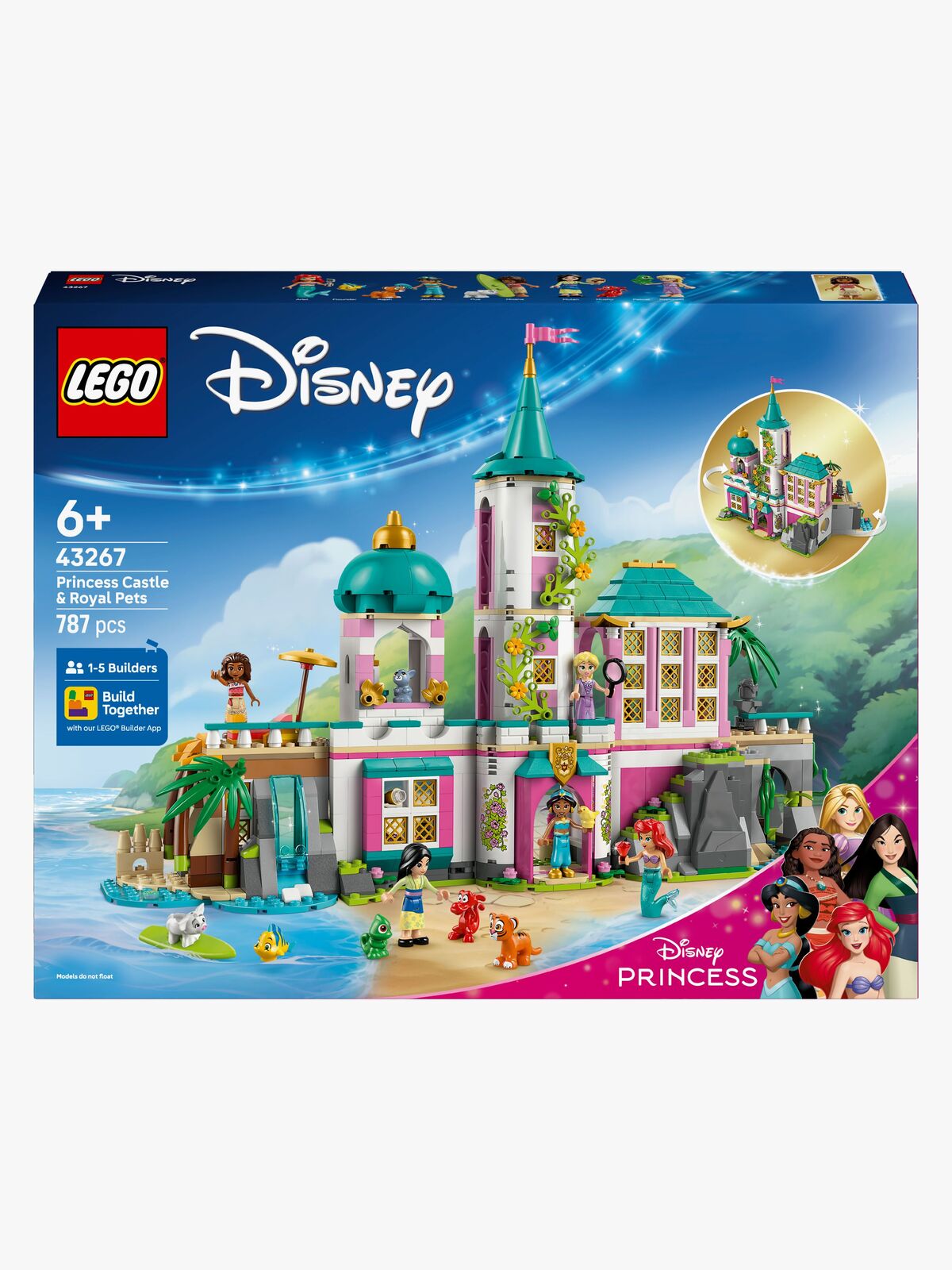 LEGO Disney Princess 43267 Prinsesseslot og royale kæledyr