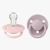 BIBS De Lux Sut 2-pak Silikone One Size Rund, Blossom/Dusty Lilac