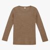 CeLaVi Langærmet Top Merinould, Cocoa Creme