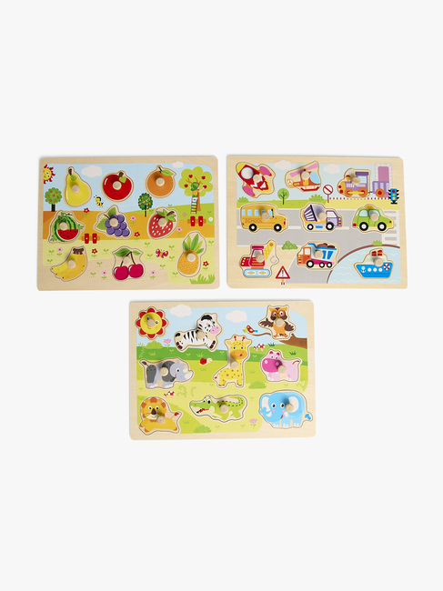 Fippla Knoppuslespil Se & Lær 3-pak