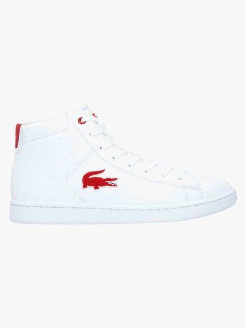 Lacoste Carnaby Evo Mid 3181 Sneakers, White/Red