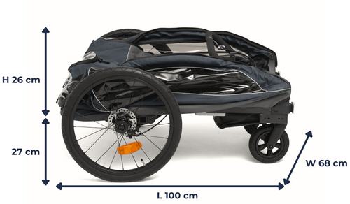 Beemoo Sporty Trail Cykelanhænger, Green