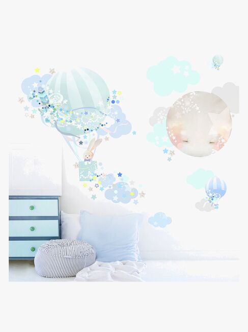 Schmooks Wallsticker Hot Air, Blue